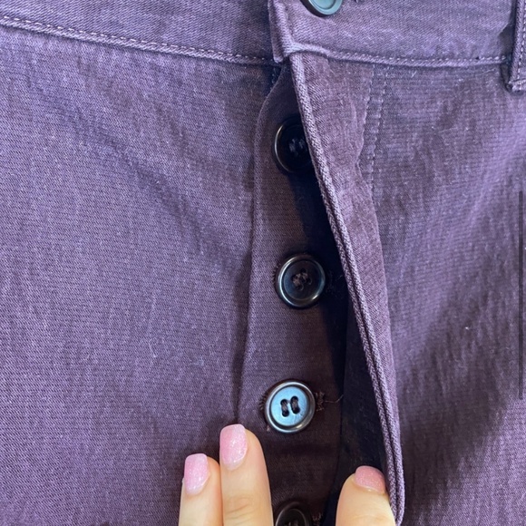 COS Straight Leg Chino Pants Burgundy Ankle Size 8 - Picture 4 of 11